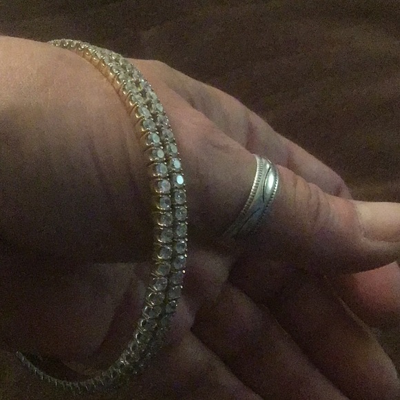 A SET OF 2 GORGEOUS STER. SILVER STAMPED BRACELETS - Picture 2 of 6